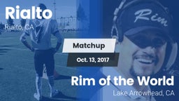 Matchup: Rialto  vs. Rim of the World  2017