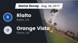 Recap: Rialto  vs. Orange Vista  2017