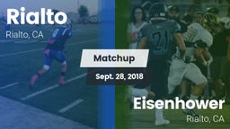 Matchup: Rialto  vs. Eisenhower  2018