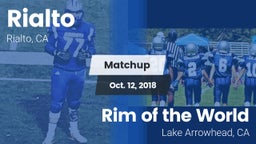 Matchup: Rialto  vs. Rim of the World  2018