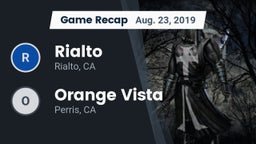 Recap: Rialto  vs. Orange Vista  2019