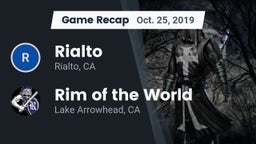 Recap: Rialto  vs. Rim of the World  2019