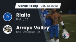 Recap: Rialto  vs. Arroyo Valley  2022