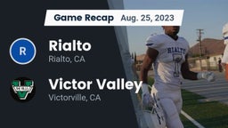 Recap: Rialto  vs. Victor Valley  2023