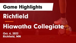Richfield  vs Hiawatha Collegiate Game Highlights - Oct. 6, 2022