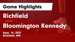 Richfield  vs Bloomington Kennedy  Game Highlights - Sept. 14, 2023