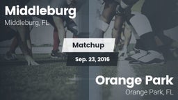 Matchup: Middleburg High vs. Orange Park  2016