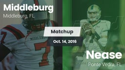 Matchup: Middleburg High vs. Nease  2016