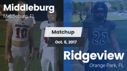 Matchup: Middleburg High vs. Ridgeview  2017