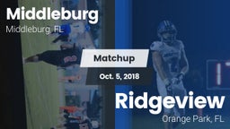 Matchup: Middleburg High vs. Ridgeview  2018