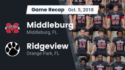 Recap: Middleburg  vs. Ridgeview  2018