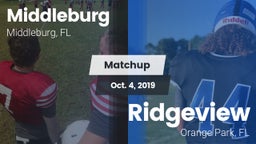 Matchup: Middleburg High vs. Ridgeview  2019