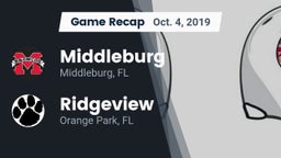Recap: Middleburg  vs. Ridgeview  2019