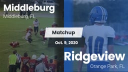 Matchup: Middleburg High vs. Ridgeview  2020
