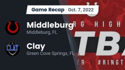 Recap: Middleburg  vs. Clay  2022