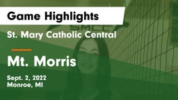 St. Mary Catholic Central  vs Mt. Morris Game Highlights - Sept. 2, 2022