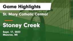 St. Mary Catholic Central  vs Stoney Creek  Game Highlights - Sept. 17, 2022