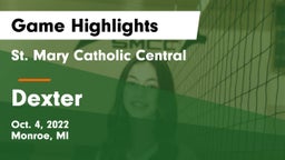 St. Mary Catholic Central  vs Dexter  Game Highlights - Oct. 4, 2022