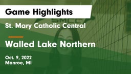 St. Mary Catholic Central  vs Walled Lake Northern  Game Highlights - Oct. 9, 2022