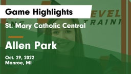 St. Mary Catholic Central  vs Allen Park  Game Highlights - Oct. 29, 2022