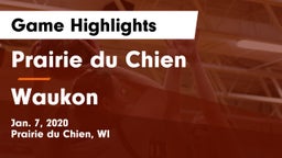 Prairie du Chien  vs Waukon  Game Highlights - Jan. 7, 2020