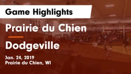Prairie du Chien  vs Dodgeville  Game Highlights - Jan. 24, 2019