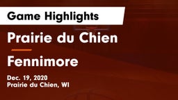 Prairie du Chien  vs Fennimore  Game Highlights - Dec. 19, 2020