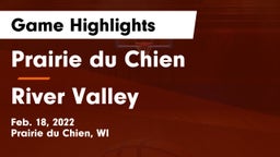 Prairie du Chien  vs River Valley  Game Highlights - Feb. 18, 2022