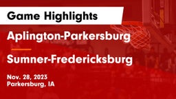 Aplington-Parkersburg  vs Sumner-Fredericksburg  Game Highlights - Nov. 28, 2023