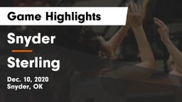 Snyder  vs Sterling  Game Highlights - Dec. 10, 2020