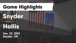 Snyder  vs Hollis  Game Highlights - Jan. 22, 2022