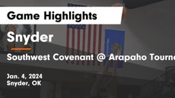 Snyder  vs Southwest Covenant @ Arapaho Tournament Game Highlights - Jan. 4, 2024