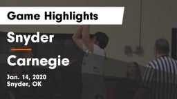 Snyder  vs Carnegie  Game Highlights - Jan. 14, 2020