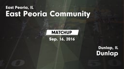 Matchup: East Peoria Communit vs. Dunlap  2016
