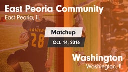 Matchup: East Peoria Communit vs. Washington  2016