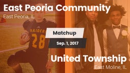 Matchup: East Peoria Communit vs. United Township 2017