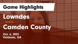 Lowndes  vs Camden County  Game Highlights - Oct. 6, 2022