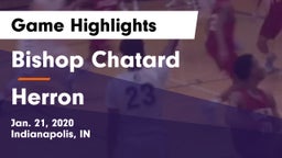 Bishop Chatard  vs Herron  Game Highlights - Jan. 21, 2020