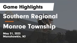 Southern Regional  vs Monroe Township  Game Highlights - May 31, 2023