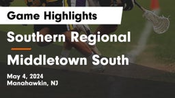 Southern Regional  vs Middletown South  Game Highlights - May 4, 2024