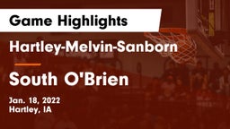 Hartley-Melvin-Sanborn  vs South O'Brien  Game Highlights - Jan. 18, 2022