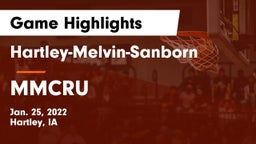 Hartley-Melvin-Sanborn  vs MMCRU  Game Highlights - Jan. 25, 2022