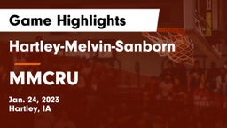 Hartley-Melvin-Sanborn  vs MMCRU  Game Highlights - Jan. 24, 2023