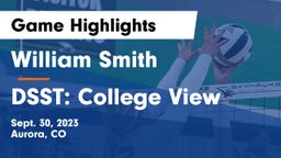 William Smith  vs DSST: College View Game Highlights - Sept. 30, 2023