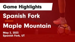 Spanish Fork  vs Maple Mountain  Game Highlights - May 2, 2023