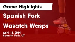 Spanish Fork  vs Wasatch Wasps Game Highlights - April 18, 2024
