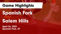 Spanish Fork  vs Salem Hills  Game Highlights - April 26, 2023