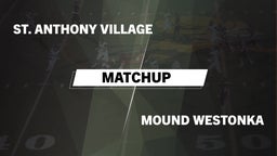 Matchup: St. Anthony Village vs. Mound Westonka  2016