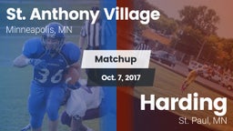 Matchup: St. Anthony Village vs. Harding  2017
