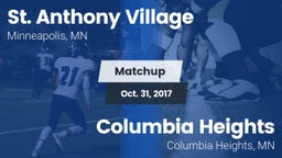 Matchup: St. Anthony Village vs. Columbia Heights  2017